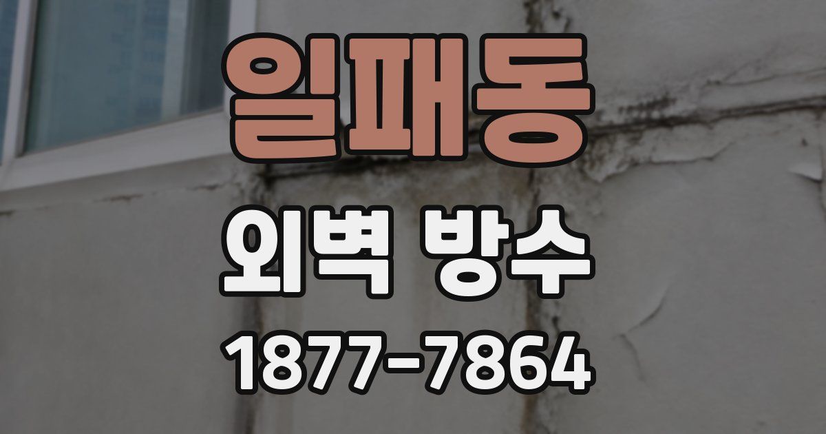 일패동 외벽 방수