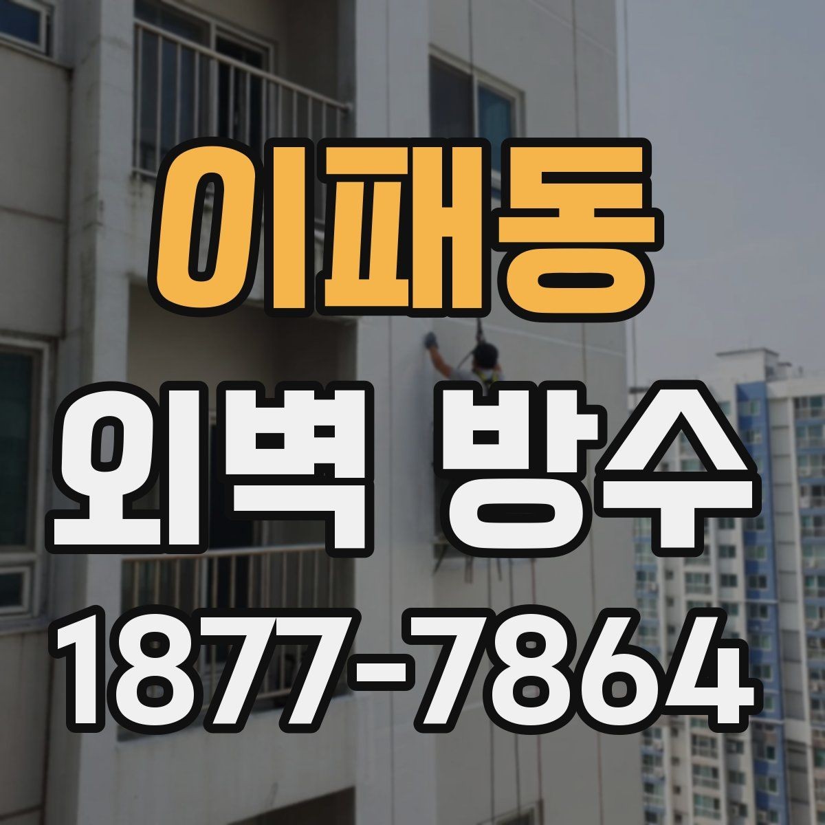 이패동 외벽 방수 문제를 미리 발견하는 방법