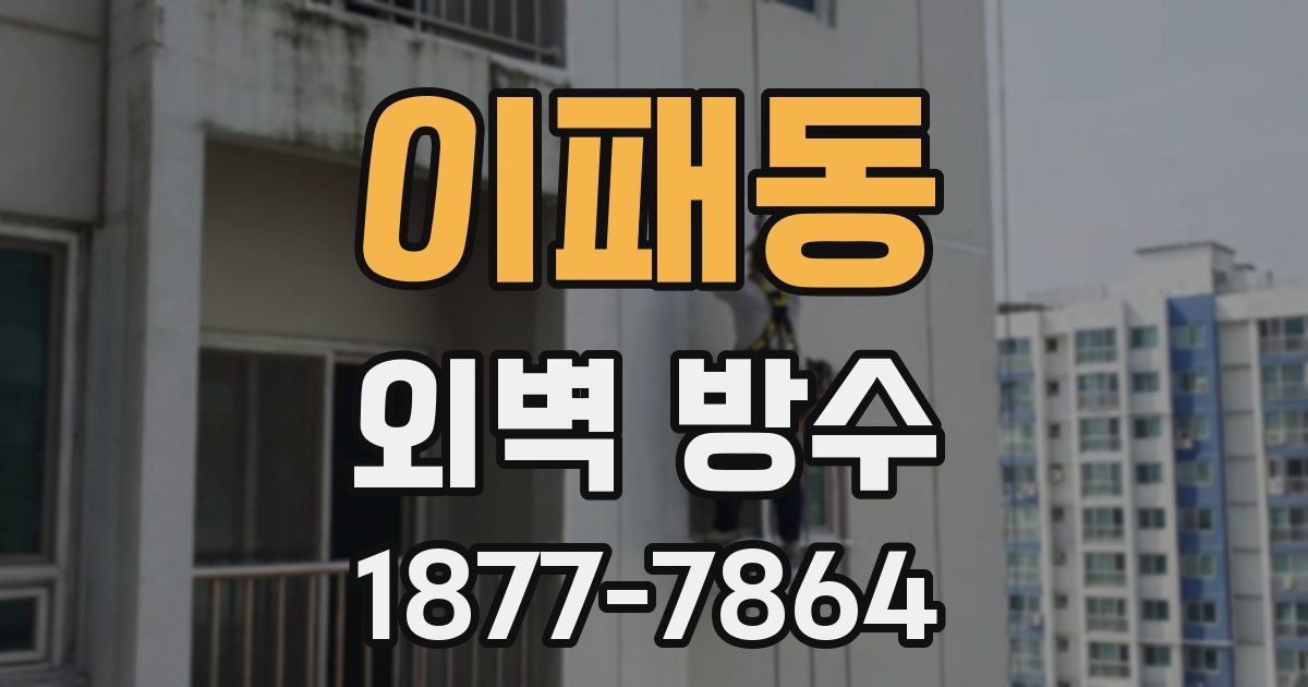 이패동 외벽 방수