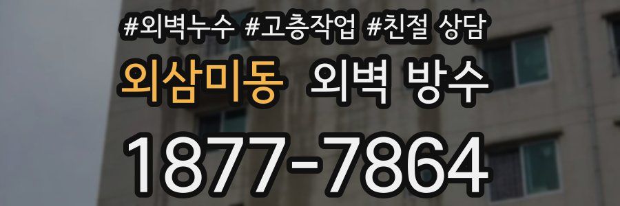 외삼미동 외벽 방수