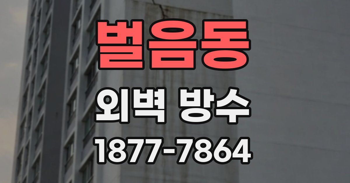 벌음동 외벽 방수