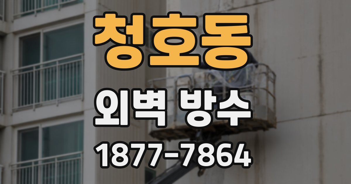 청호동 외벽 방수