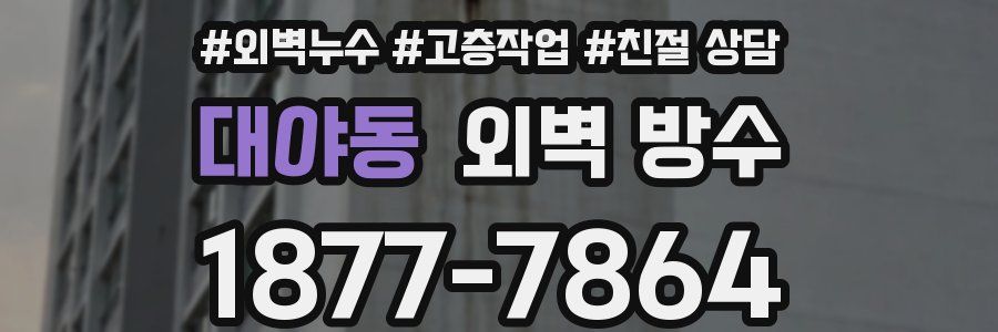 대야동 외벽 방수