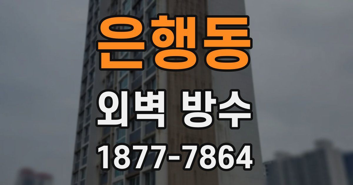 은행동 외벽 방수