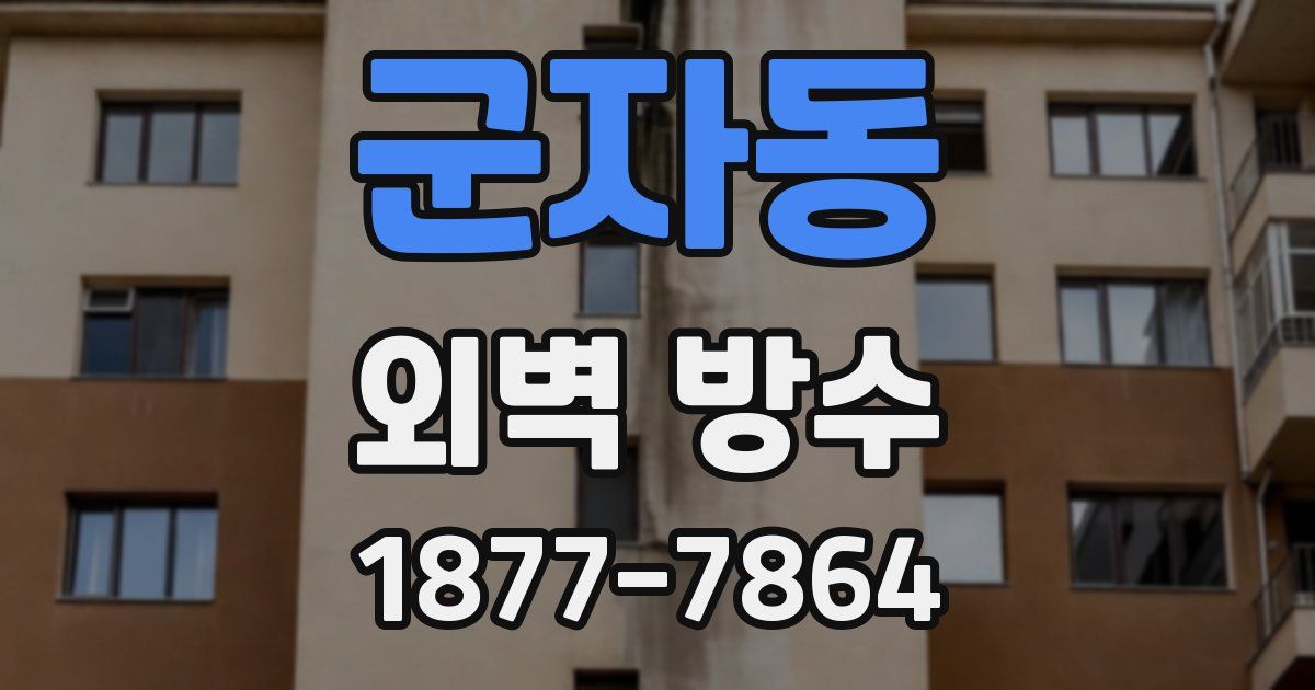 군자동 외벽 방수