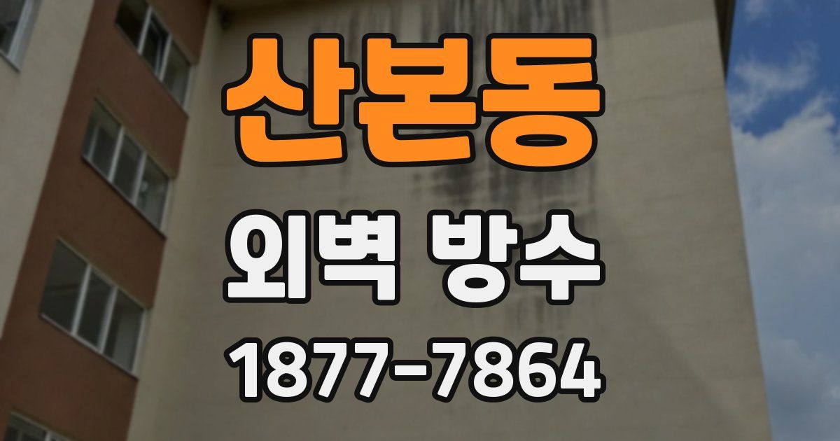 산본동 외벽 방수