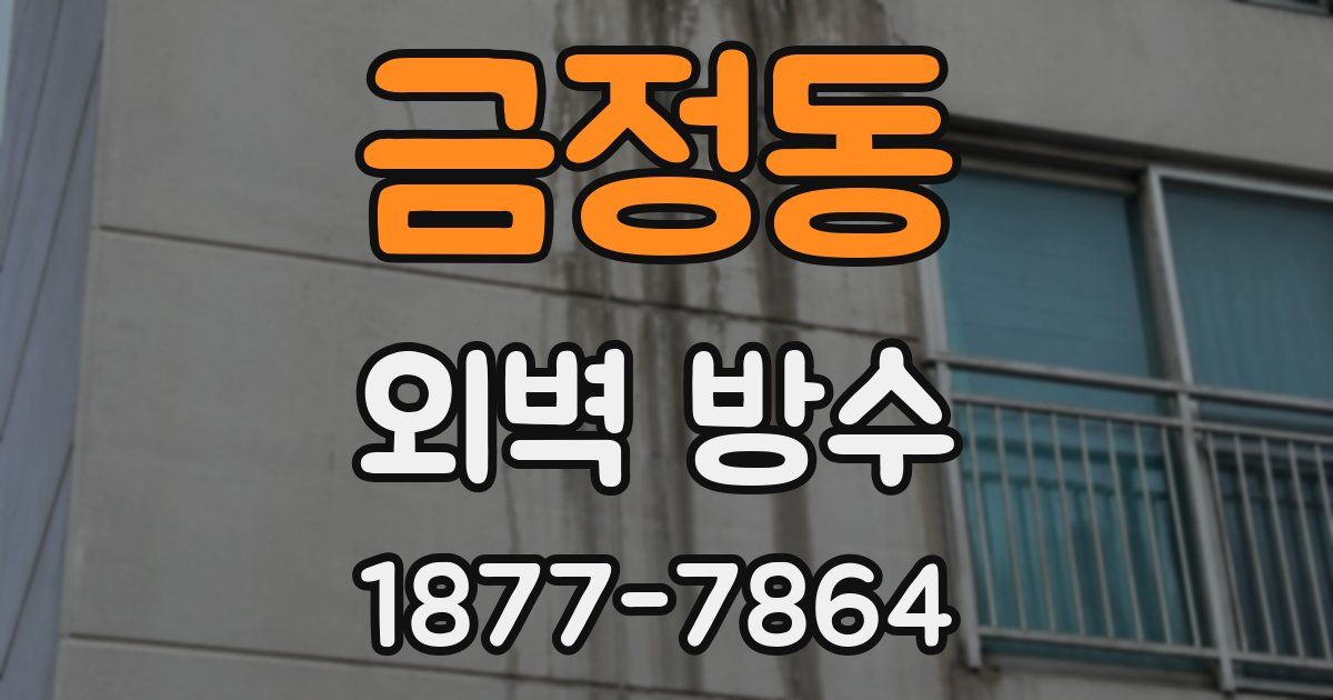 금정동 외벽 방수