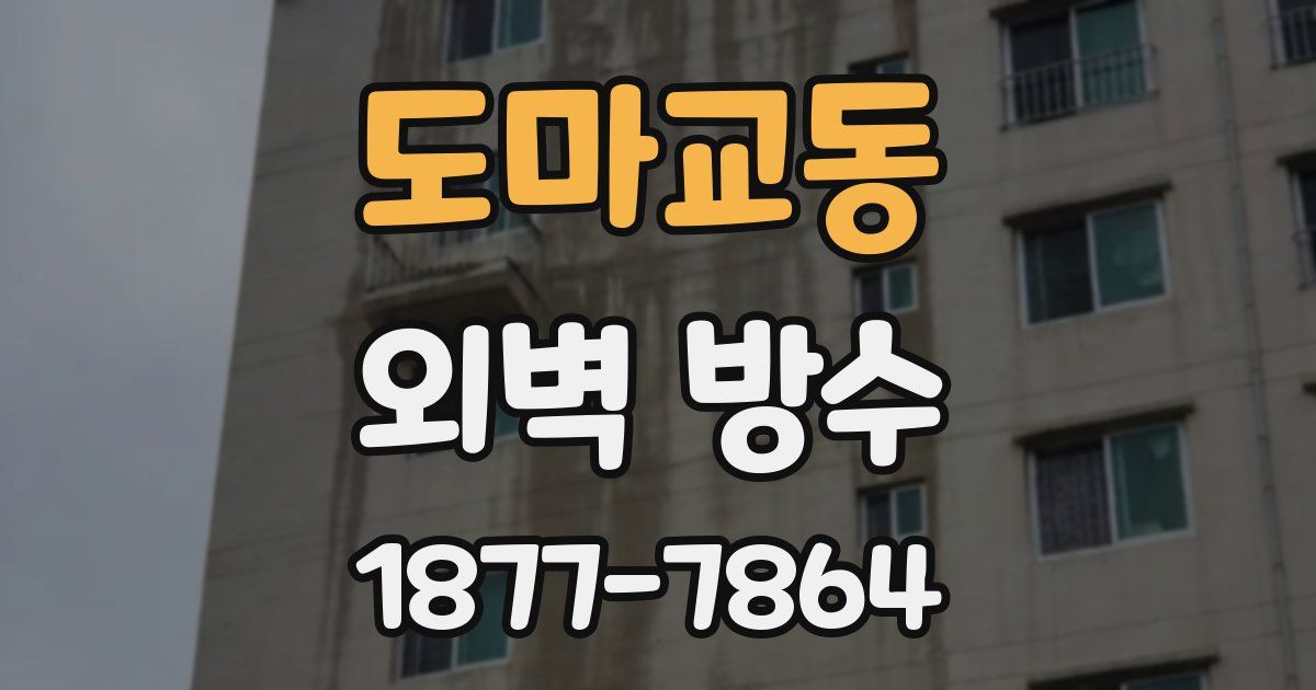 도마교동 외벽 방수