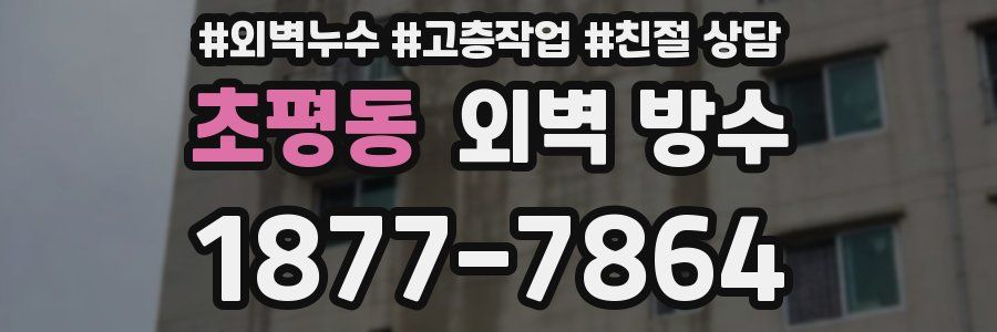 초평동 외벽 방수