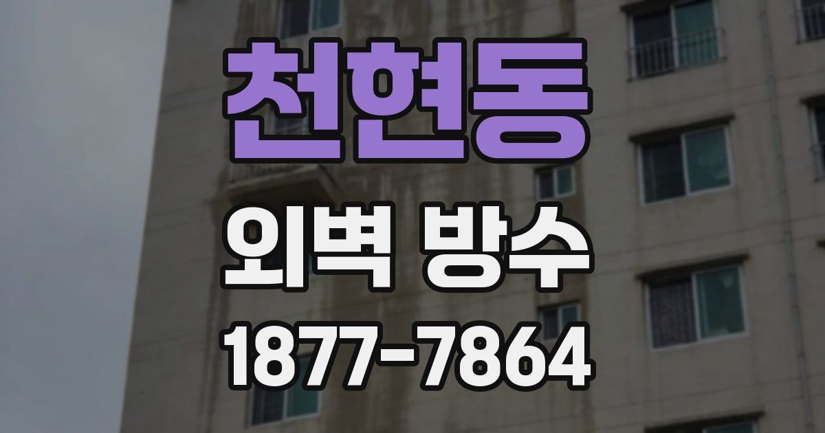 천현동 외벽 방수