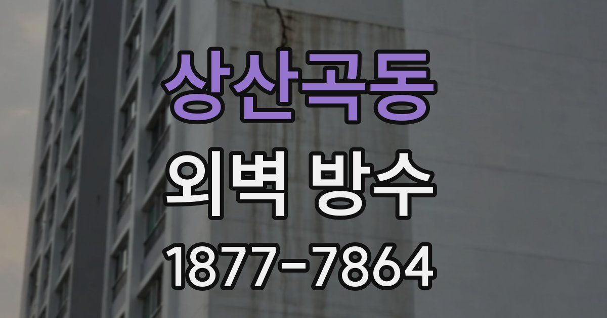 상산곡동 외벽 방수