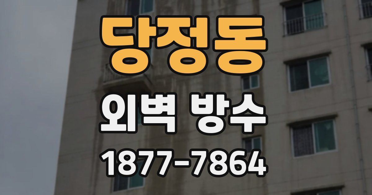 당정동 외벽 방수