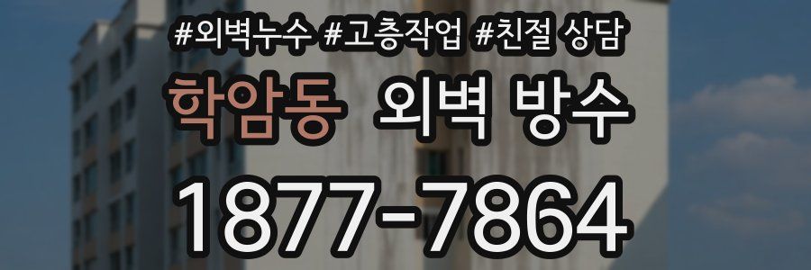 학암동 외벽 방수