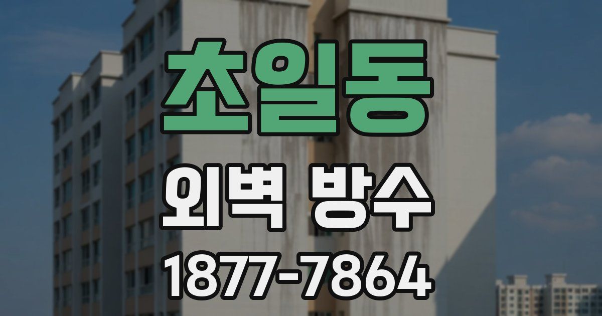 초일동 외벽 방수