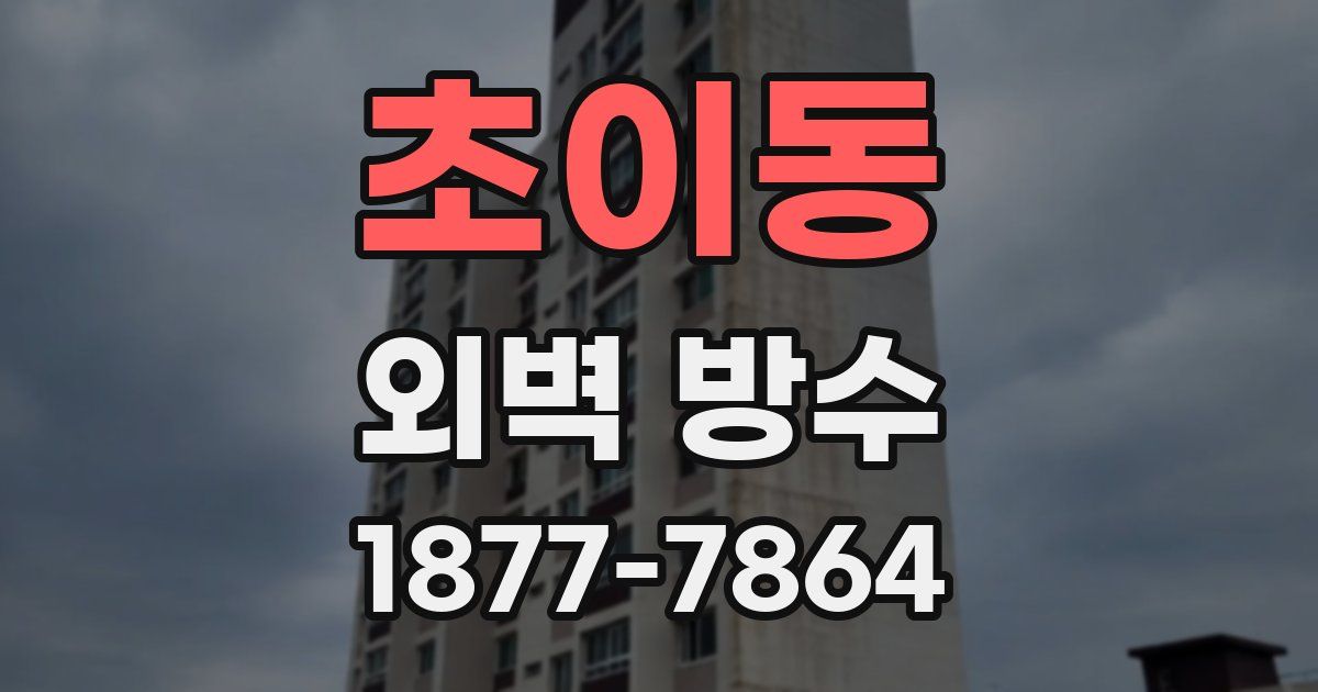 초이동 외벽 방수