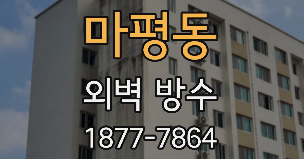 마평동 외벽 방수