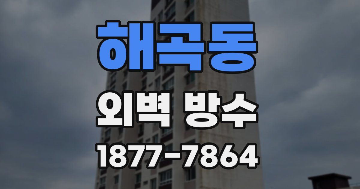 해곡동 외벽 방수