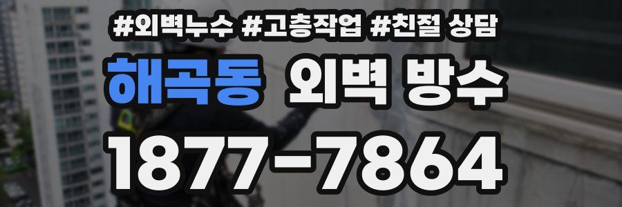 해곡동 외벽 방수
