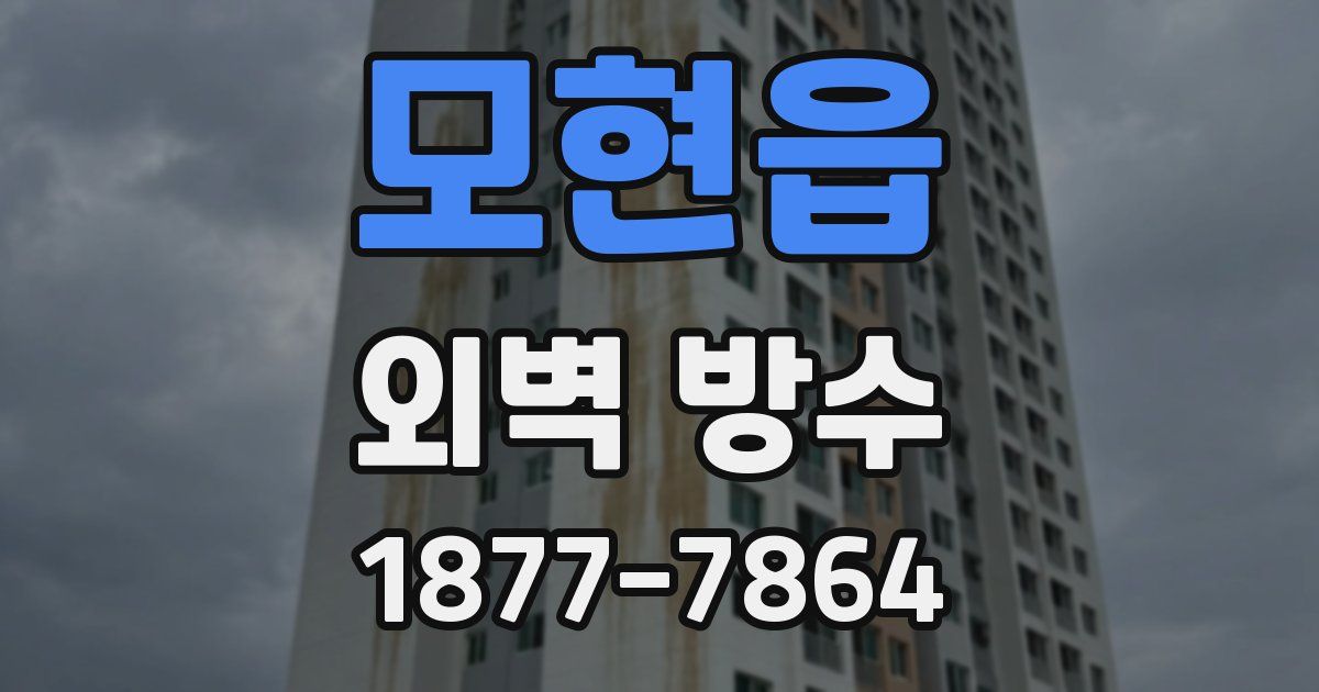 모현읍 외벽 방수