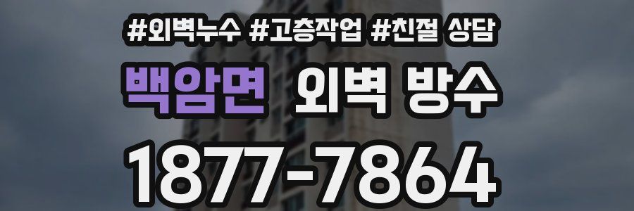 백암면 외벽 방수