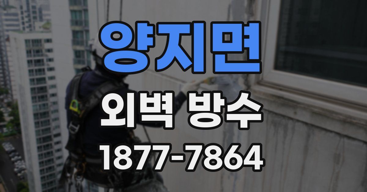 양지면 외벽 방수