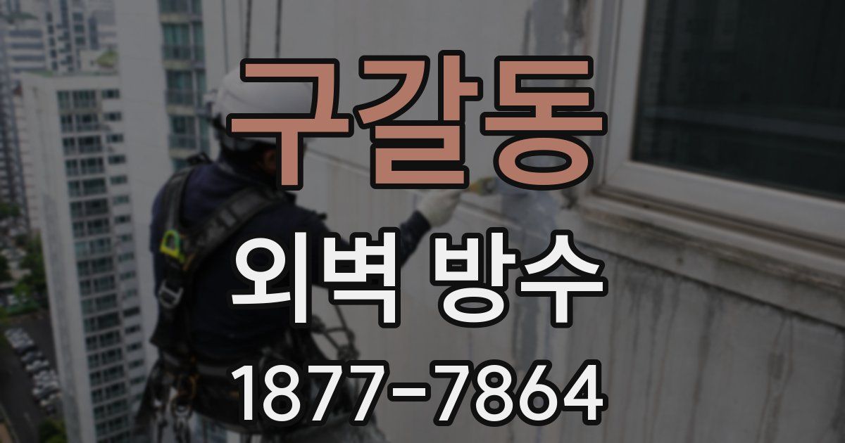 구갈동 외벽 방수