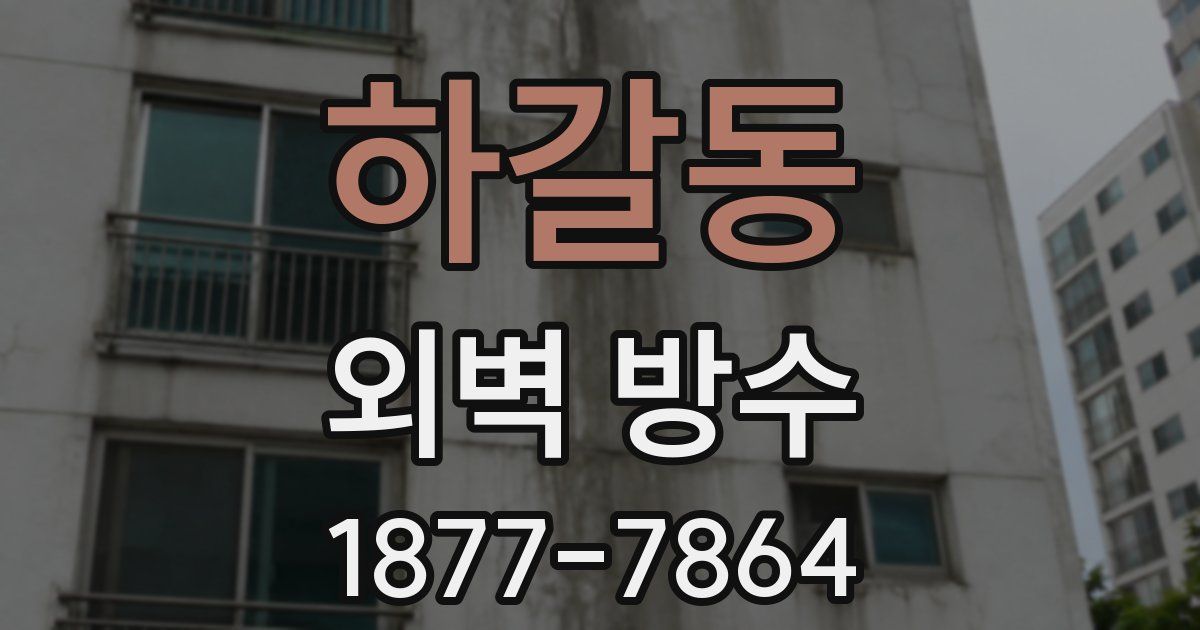 하갈동 외벽 방수