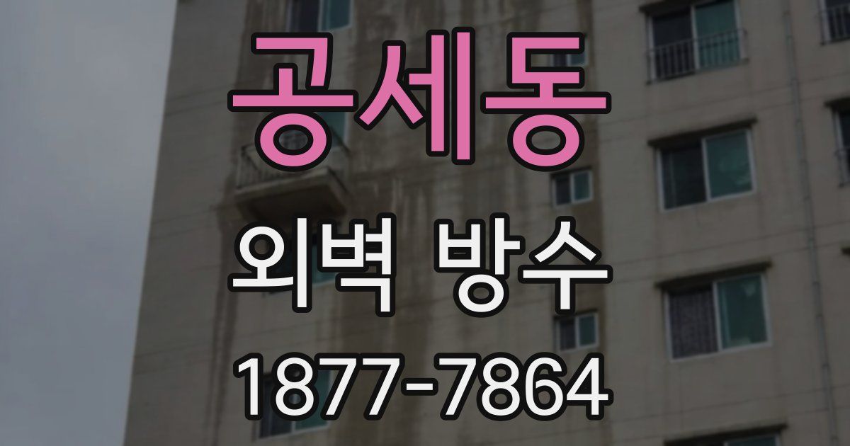 공세동 외벽 방수