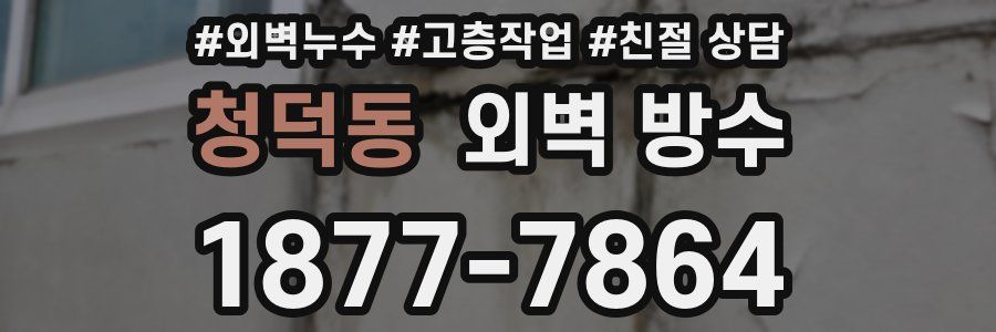 청덕동 외벽 방수