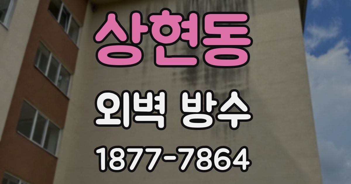 상현동 외벽 방수