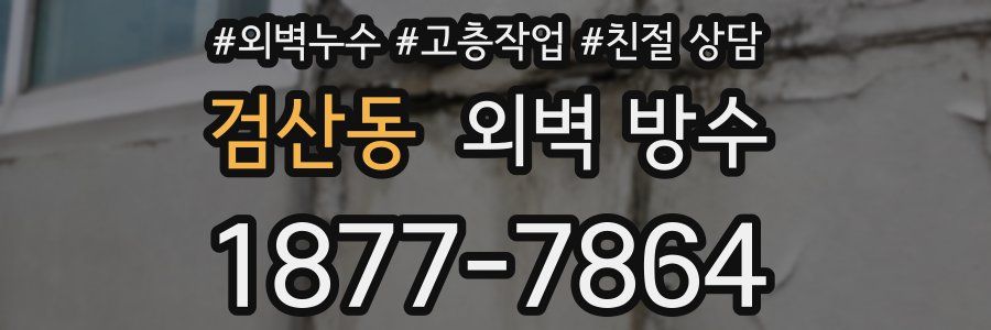 검산동 외벽 방수