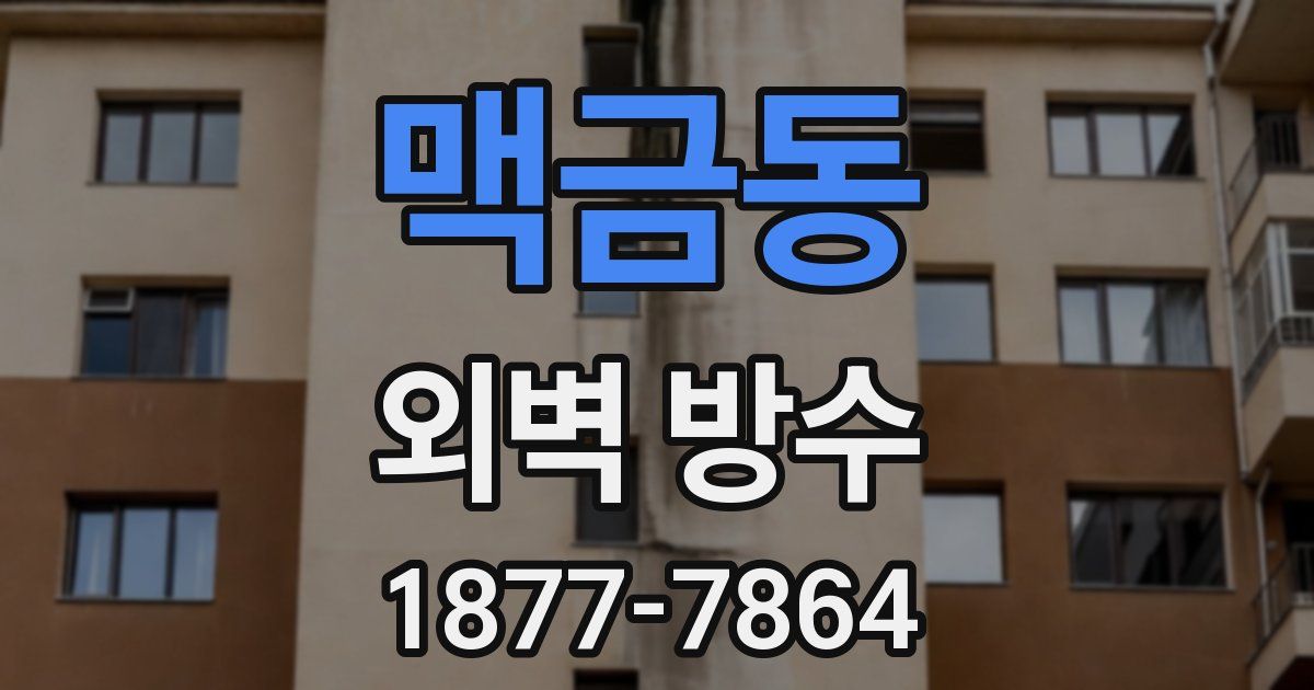 맥금동 외벽 방수