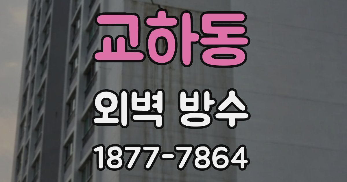 교하동 외벽 방수