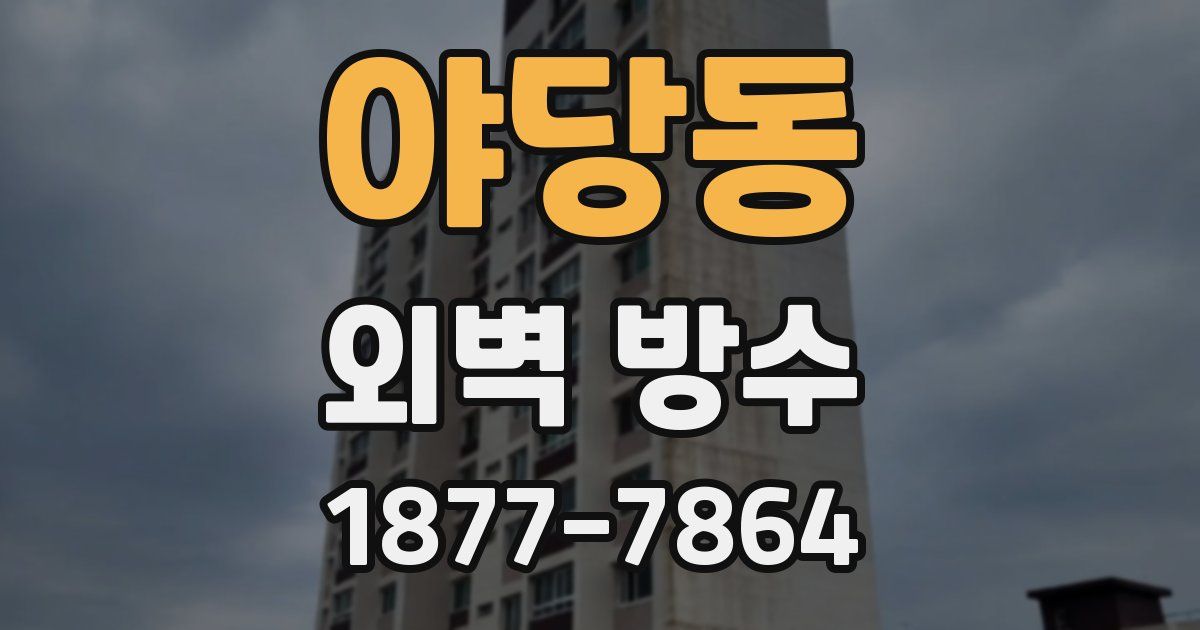 야당동 외벽 방수