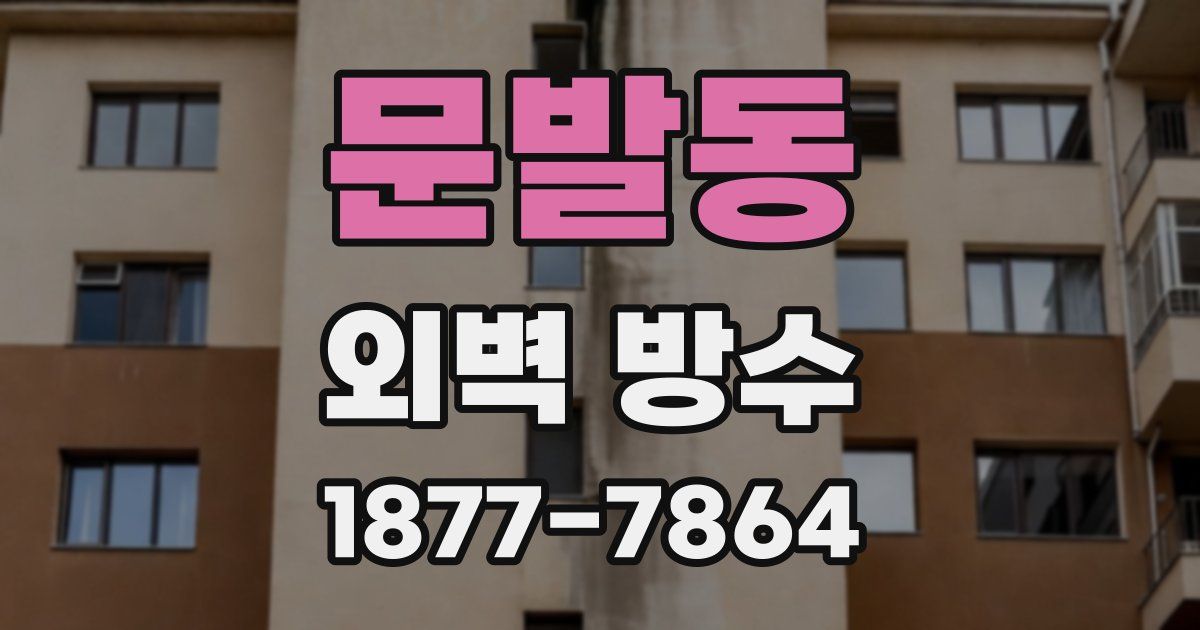 문발동 외벽 방수