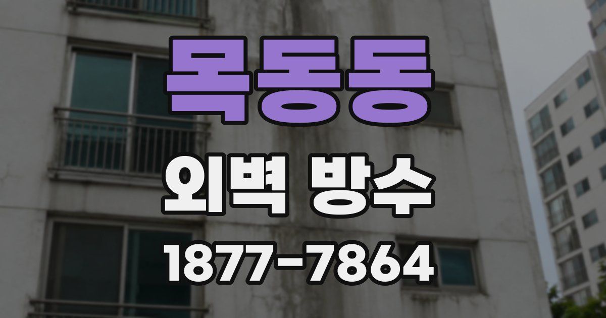 목동동 외벽 방수