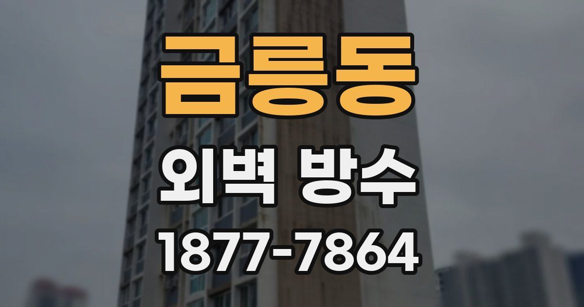 금릉동 외벽 방수