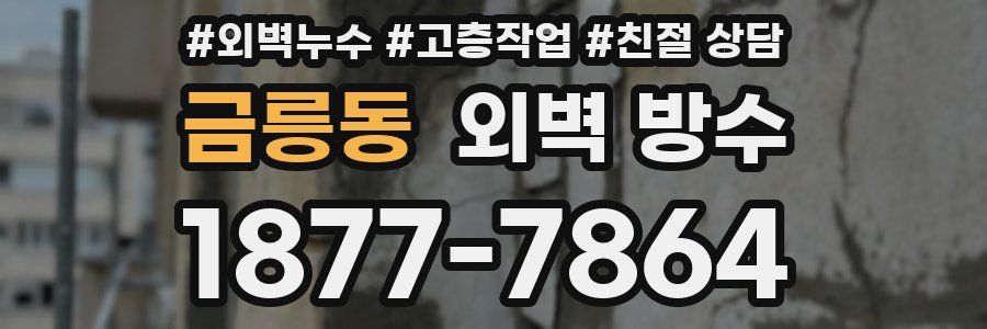 금릉동 외벽 방수