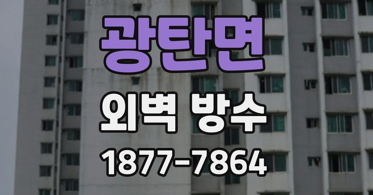 광탄면 외벽 방수
