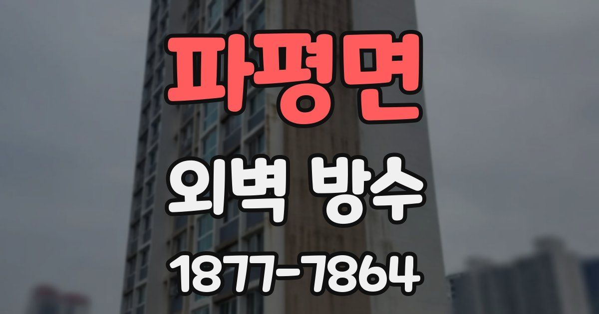파평면 외벽 방수