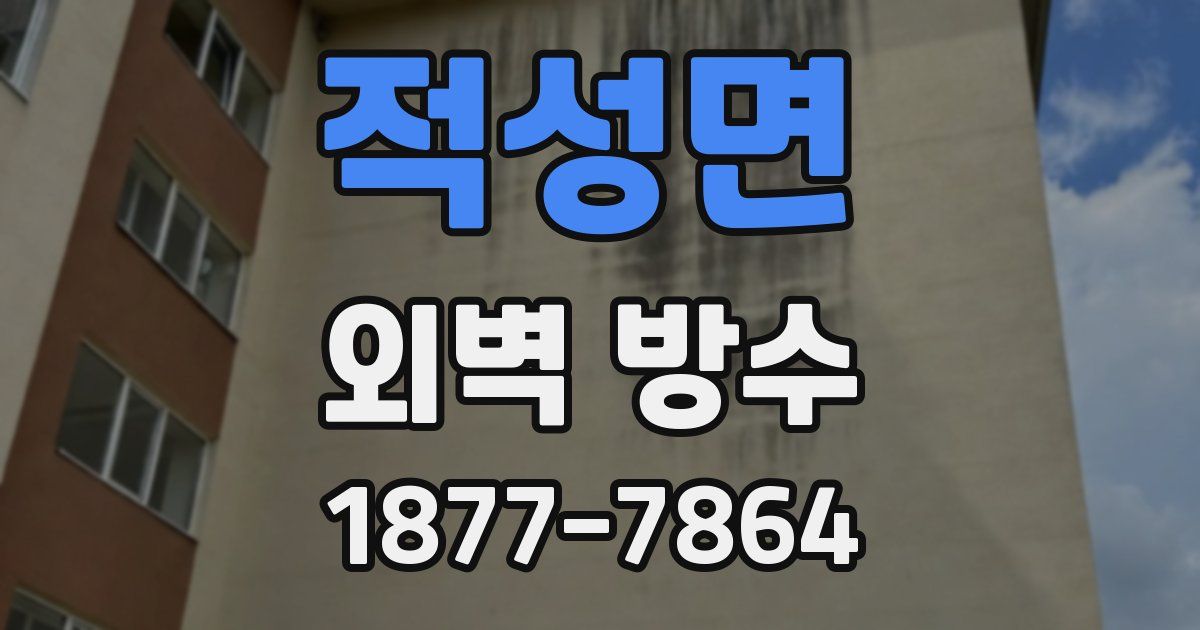 적성면 외벽 방수