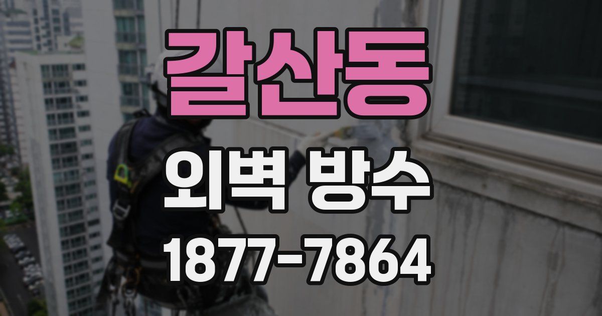 갈산동 외벽 방수