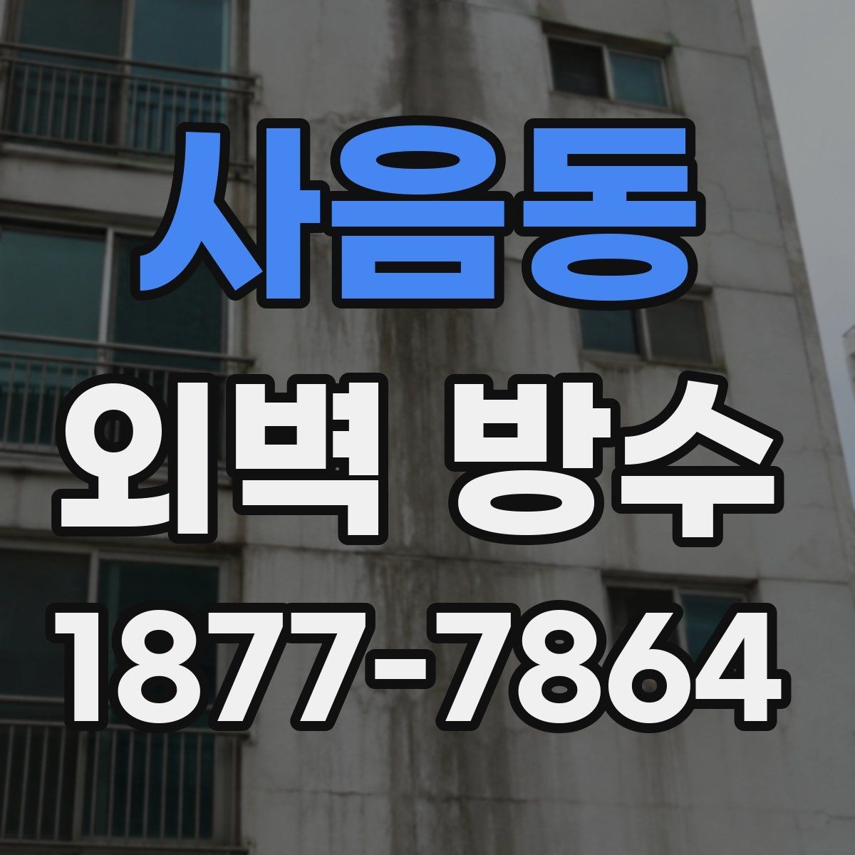 사음동 외벽 방수 보수 계획을 세울 때 참고할 점