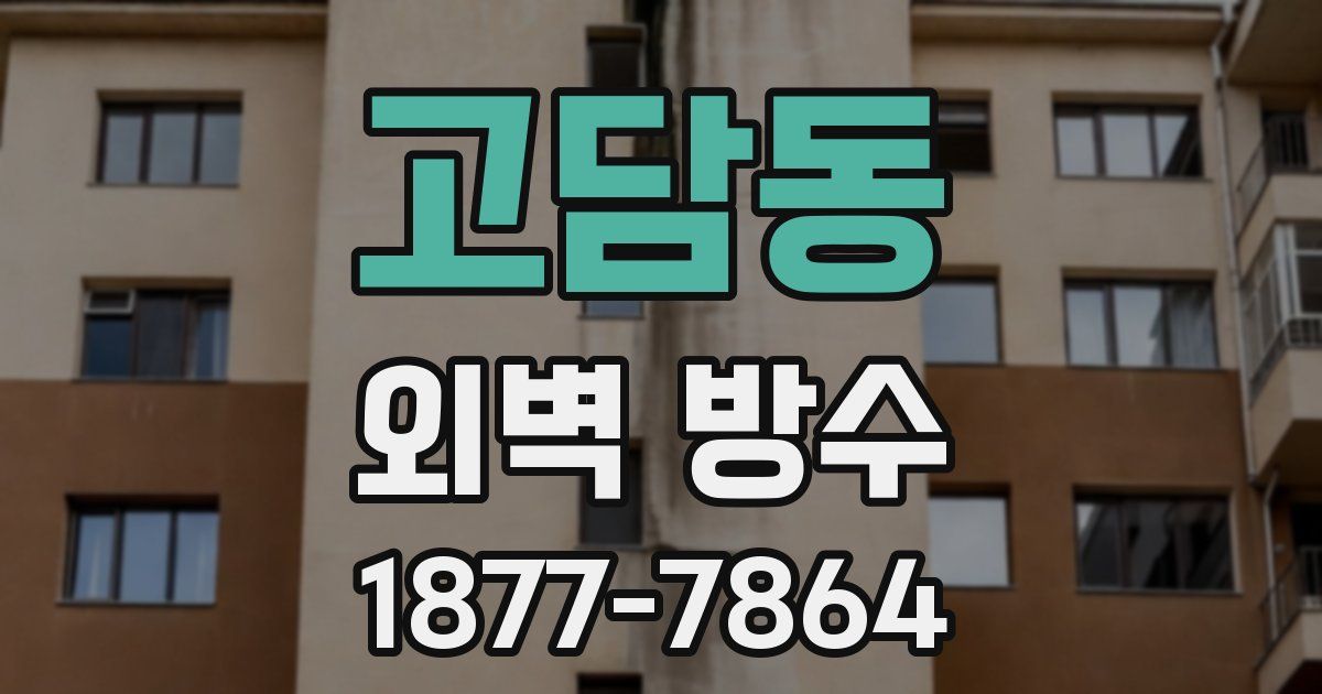 고담동 외벽 방수