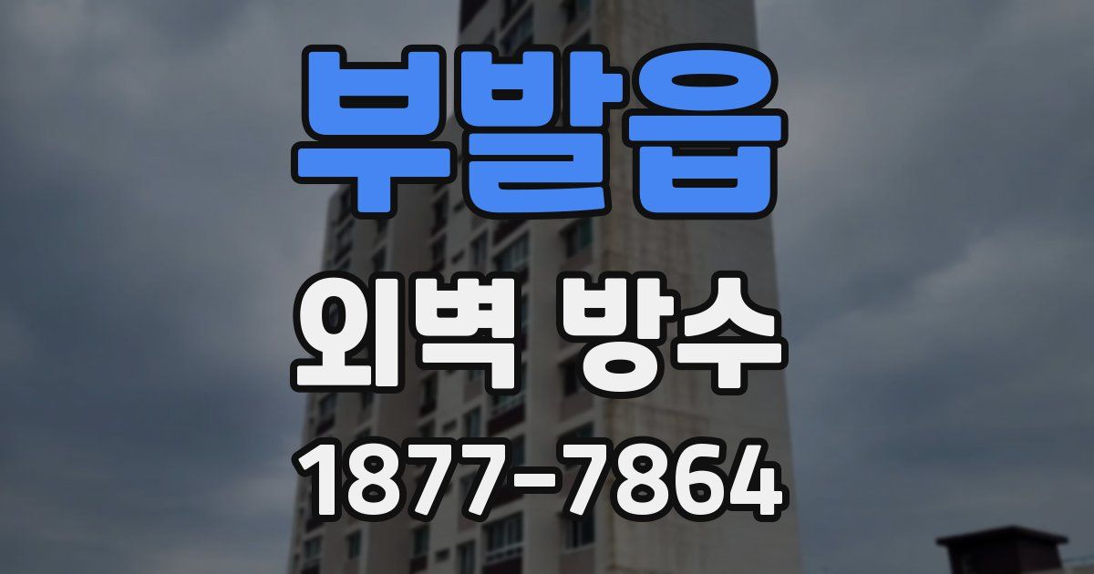 부발읍 외벽 방수