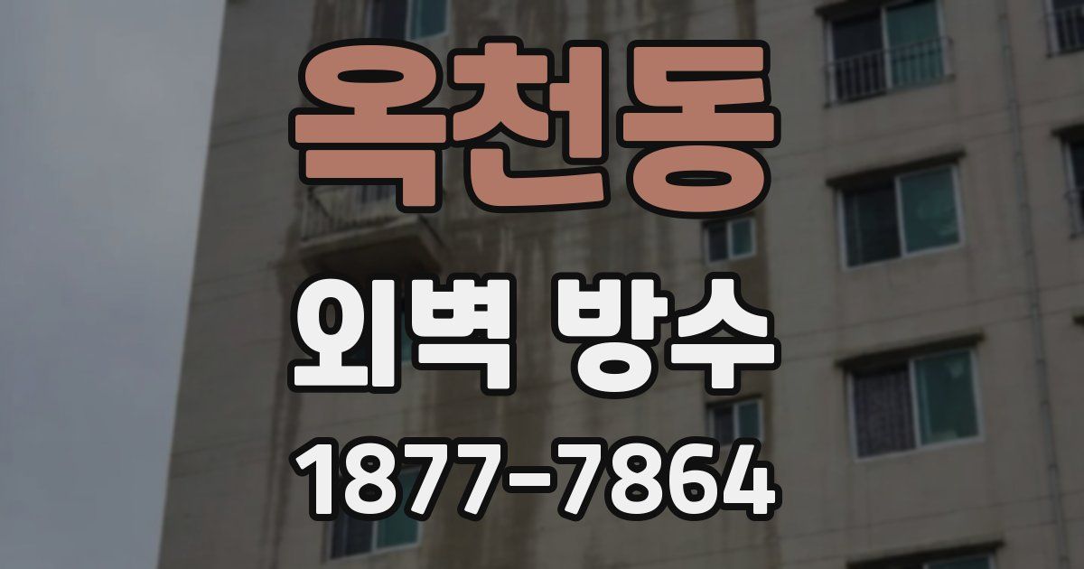 옥천동 외벽 방수