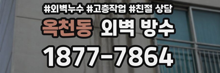 옥천동 외벽 방수