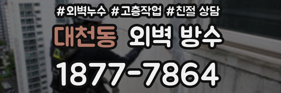 대천동 외벽 방수
