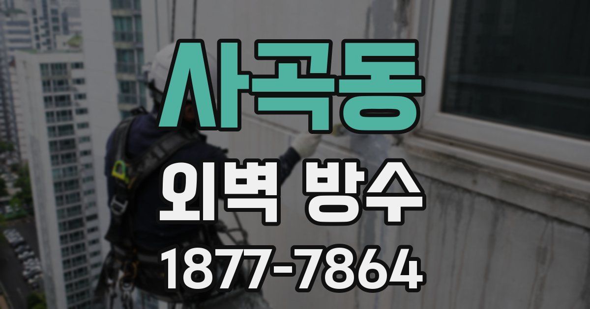 사곡동 외벽 방수