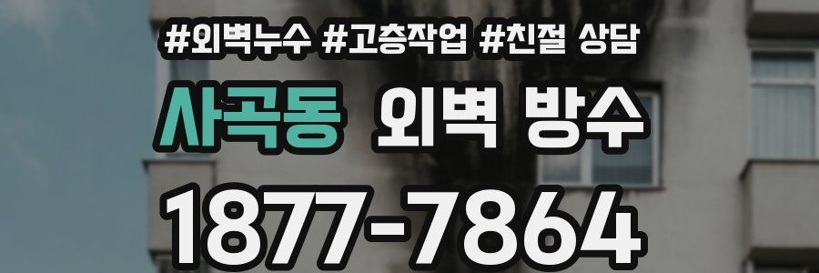 사곡동 외벽 방수